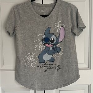 Disney Gray Stitch Short Sleeve Tee
